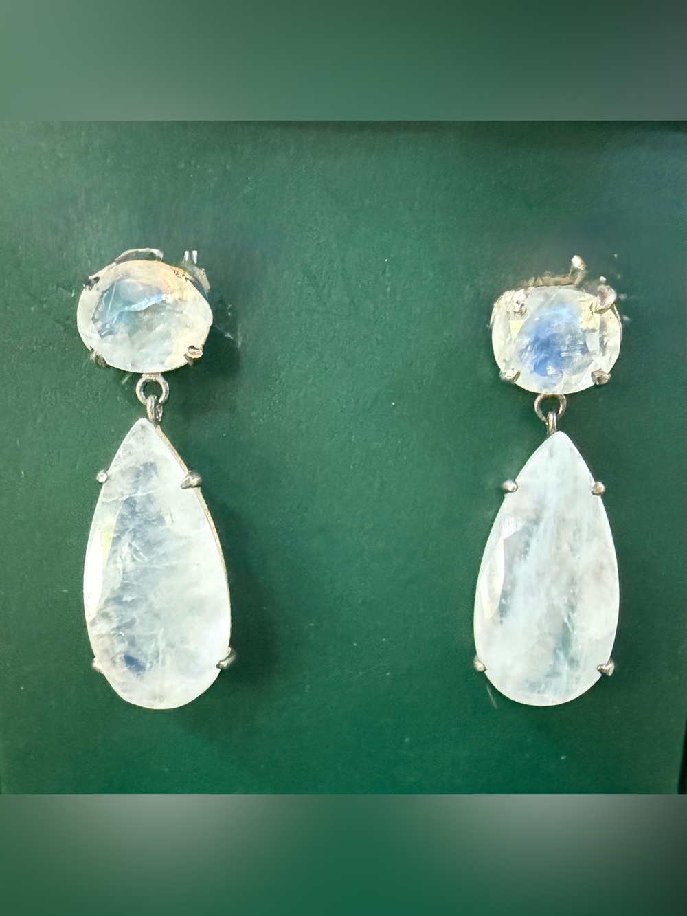 Ross-Simons White Moonstone Teardrop Earrings